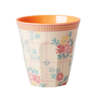 Rice DK Embroidered Flower Print Melamine Cup